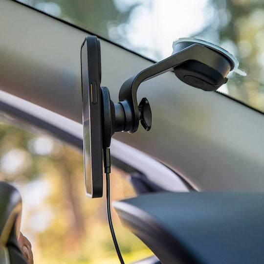 SP Connect Βάση Κινητού Αυτοκινήτου Suction Mount Spc+ με Μαγνήτη Μαύρη