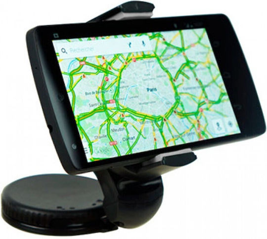 Auto-T GPS Smartphone Support Car Mobile & Tablet Mount with Adjustable Hooks Black