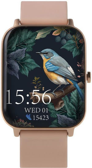 Forever Forevigo 3 SW-320 Smartwatch με Παλμογράφο (Ροζ)