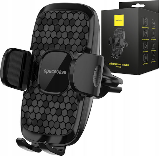 Spacecase Βάση Κινητού Αυτοκινήτου Spacecase Sc12 Ghost Series με Ρυθμιζόμενα Άγκιστρα Μαύρη