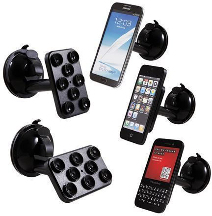 Car Mobile Mount with Anti-Slip Surface Black