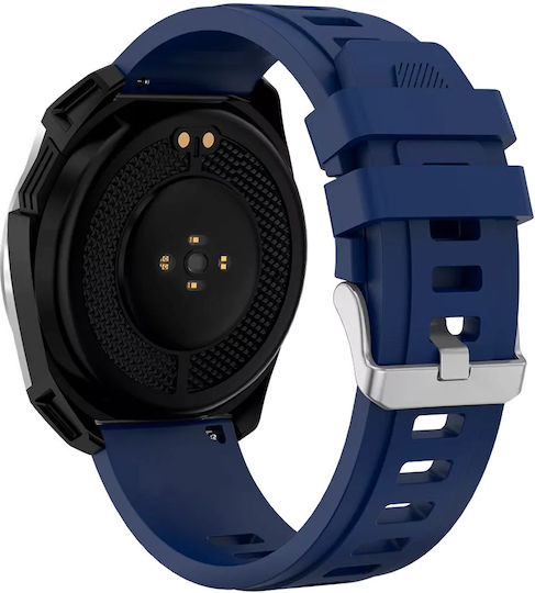 Canyon Maverick Rezistent la apă Smartwatch (Silver Blue)
