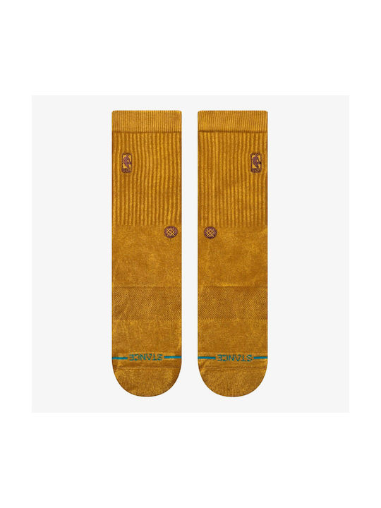 Stance Nba Logoman Wash Спортни Чорапи Златен 1 чифт