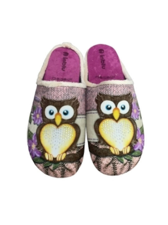 Inblu Winter Women's Slippers in Pink color