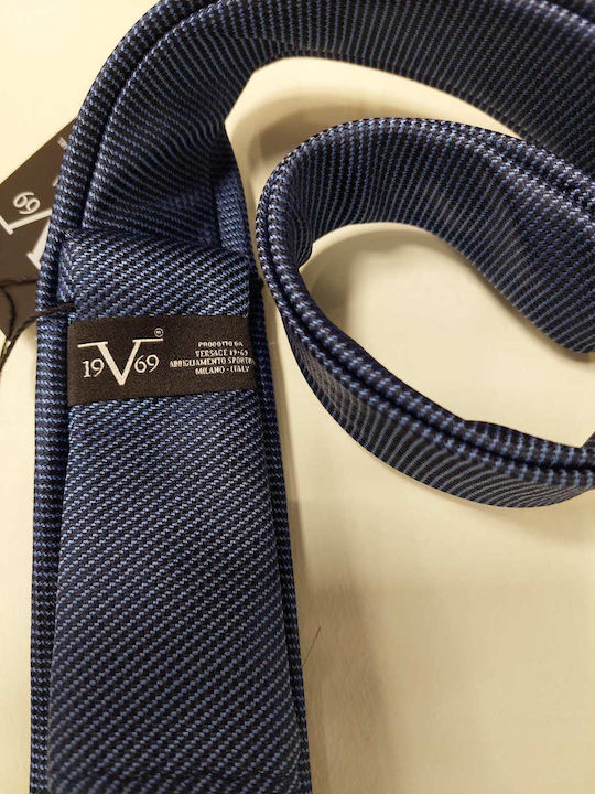 19V69 Men's Tie Set in Blue Color