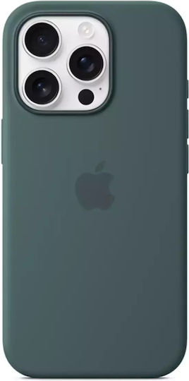 Apple Silicone Case with MagSafe Back Cover Silicone Lake Green (iPhone 16 Pro)