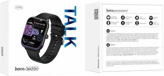 Hoco Y3 Pro Smartwatch (Μαύρο)