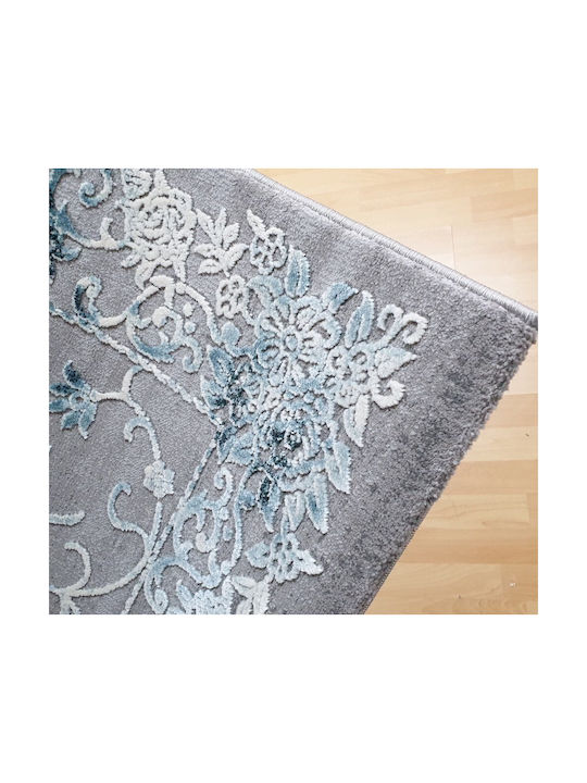 Tzikas Carpets Vintage Rug Rectangular Grey-Blue