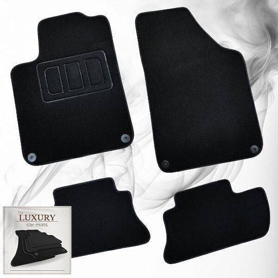 Peugeot Rcz Carpet Black Luxury Line Black Thread Greek Made Set of 4 Pieces