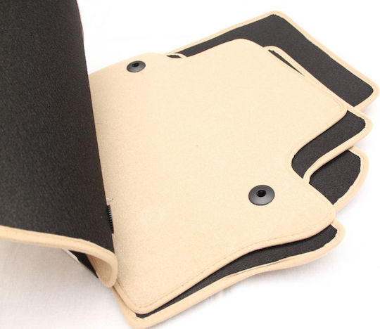 Petex Set of Front and Rear Mats 4pcs for Volvo S80 / V70 2006 Beige