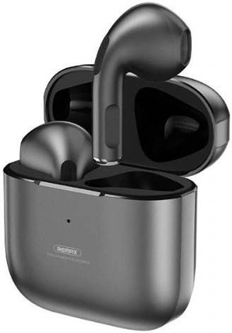 Remax TWS-10i Earbud Bluetooth Handsfree Ακουστικά με Αντοχή στον Ιδρώτα και Θήκη Φόρτισης Μαύρα