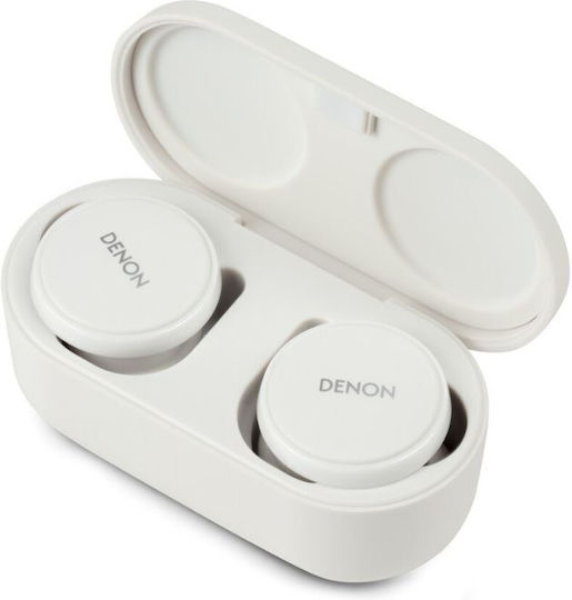 Denon PerL Pro AH-C15PL In-ear Bluetooth Handsfree Ακουστικά με Αντοχή στον Ιδρώτα και Θήκη Φόρτισης Λευκά