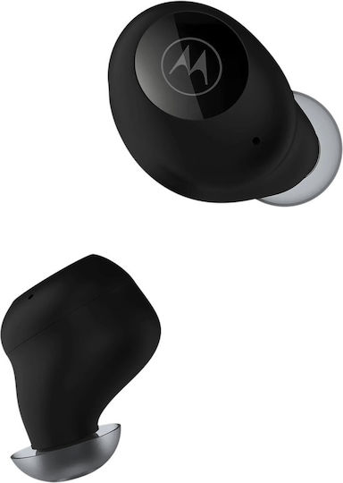Motorola Moto Buds 250 Bluetooth Handsfree Ακουστικά με Αντοχή στον Ιδρώτα και Θήκη Φόρτισης Jet Black