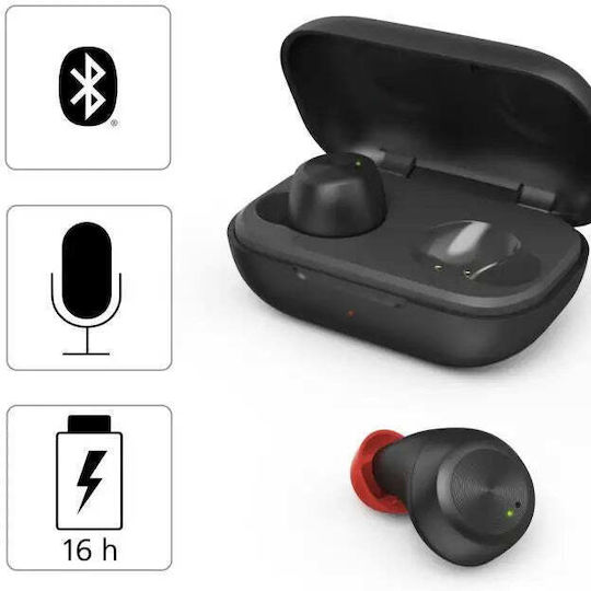 HAMA Spirit Chop In ear Bluetooth хендсфри Слушалки с Кутийка за Зареждане Black, Dark Grey