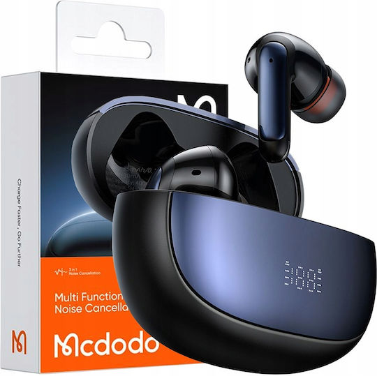 Mcdodo Lite HP-3300 In ear Bluetooth хендсфри Слушалки с Кутийка за Зареждане Черен