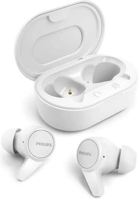 Philips TAT1207 In-ear Bluetooth Handsfree Earphones with Sweat Resistance and Charging Case Whitά