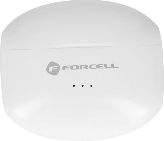 Forcell F-Audio In-ear Bluetooth Handsfree Earphones with Charging Case White
