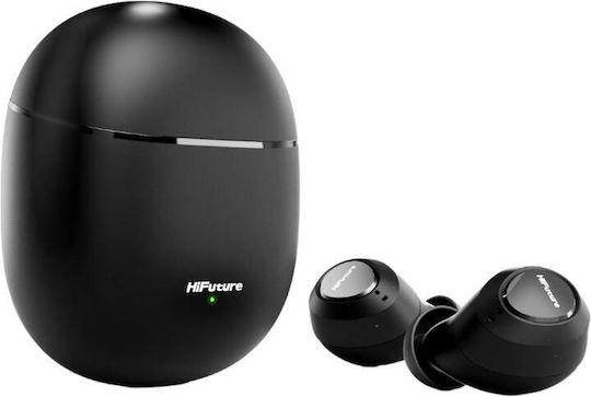 HiFuture Olymbuds3 Bluetooth Handsfree Ακουστικά με Θήκη Φόρτισης Μαύρα