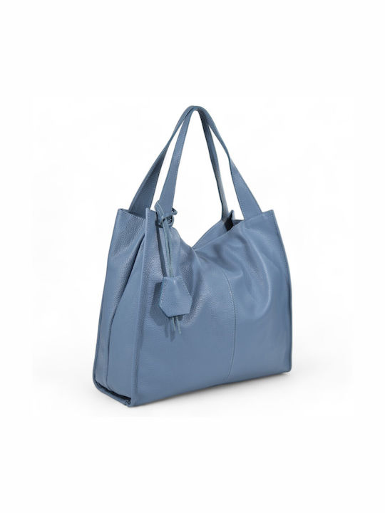 Passaggio Leather Leather Women's Bag Shoulder Blue