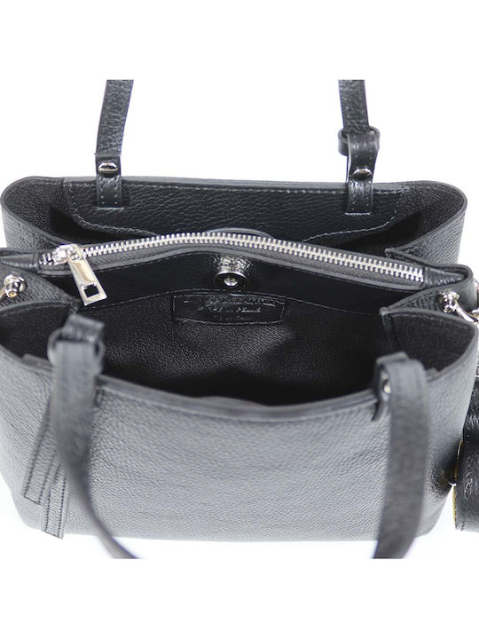 Passaggio Leather Leder Damen Tasche Tote Hand Schwarz