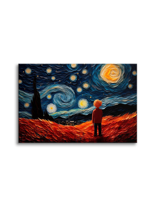 Canvas Reproduction Wall Painting Living Room Night Landscape 60x90cm