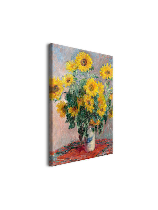 Bouquet aus Sonnenblumen Reproduktion von Claude Monets Gemälde Wandkunst 60x90