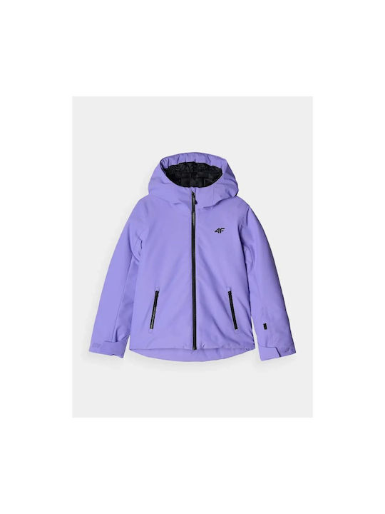 4F Kids Casual Jacket with Lining & Hood Lilac