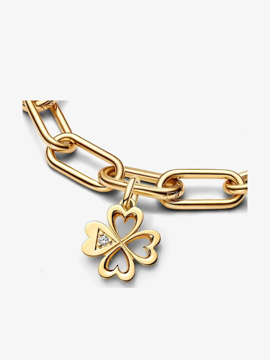Pandora Charm Γούρι Καρδιά Επιχρυσωμένο