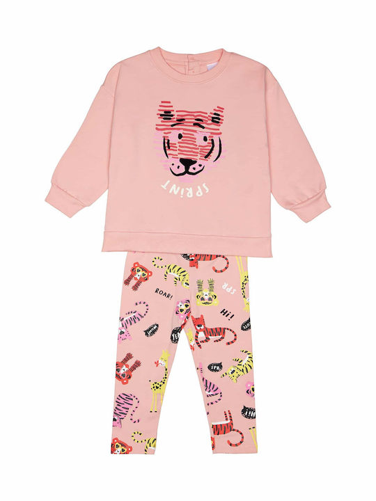 Sprint Kids' Set with Leggings Winter 2pcs Pink