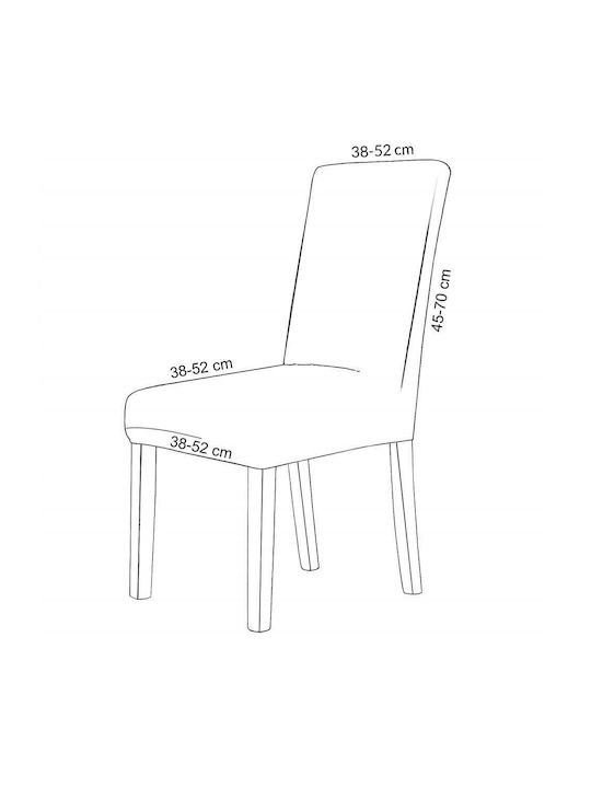 Husă Elastică Scaun Bej 45x60cm 1buc