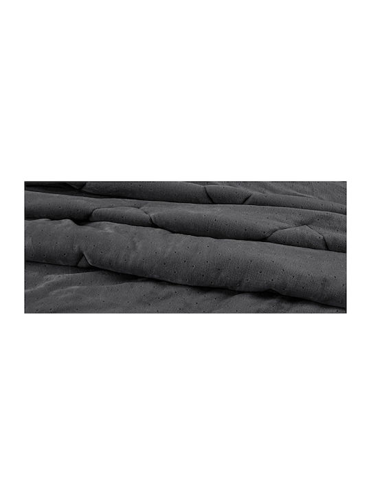 Guy Laroche Duvet Cover Set Queen 240x260cm Drops Anthracite