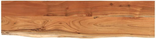 Ράφι Live Edge Καφέ 80x20x2.5εκ.