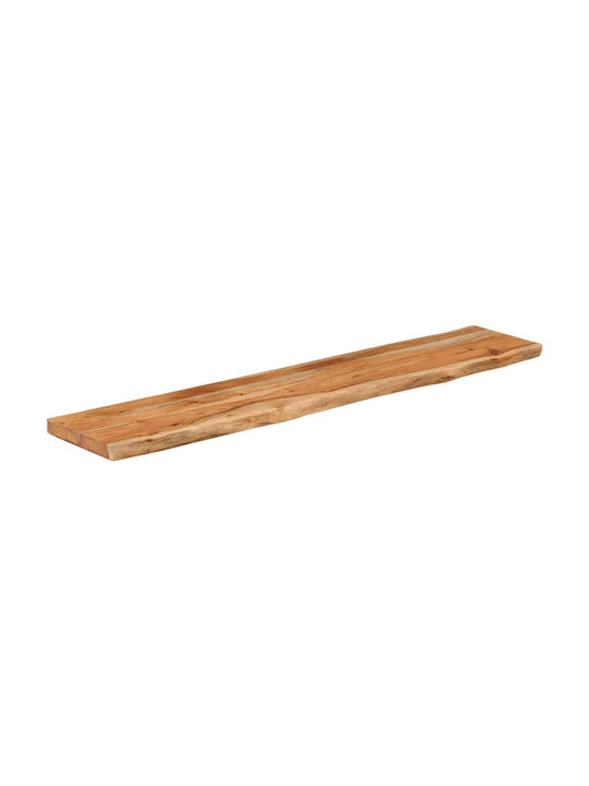 Ράφι Τοίχου Καφέ 120x20x2.5εκ.