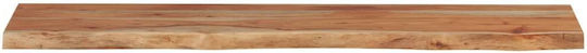 Ράφι Live Edge Καφέ 100x20x2.5εκ.