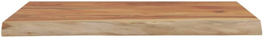 Ράφι Live Edge Καφέ 40x30x2.5εκ.