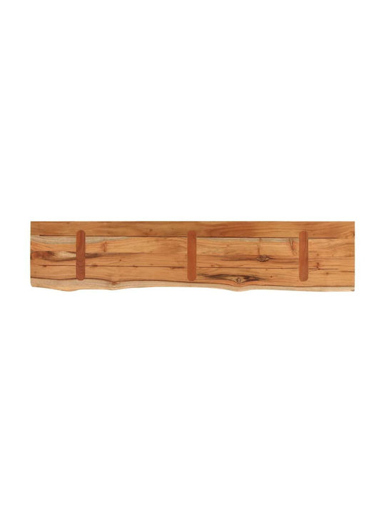 Ράφι Τοίχου Καφέ 120x20x2.5εκ.