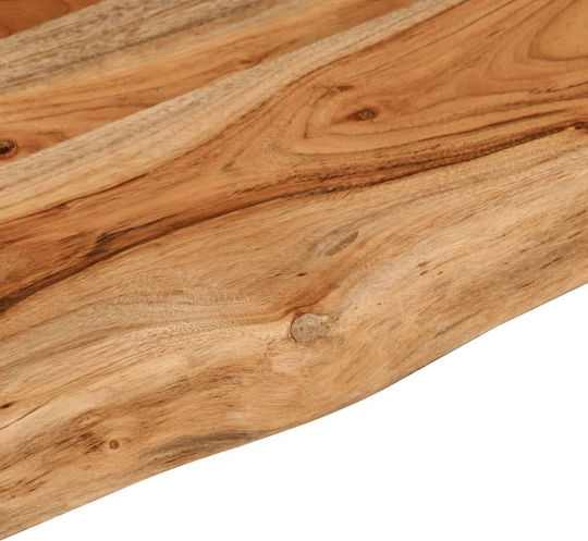 Wandregal Live Edge Kaffee 120x20x2.5cm