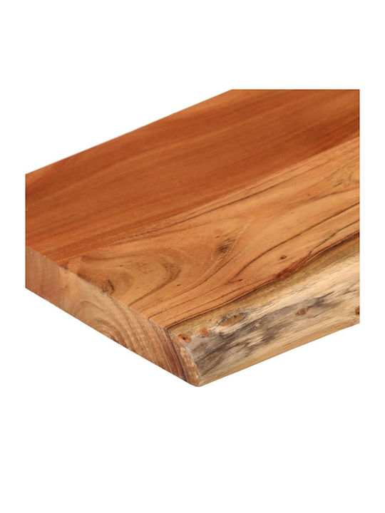Ράφι Τοίχου Καφέ 80x20x2.5εκ.