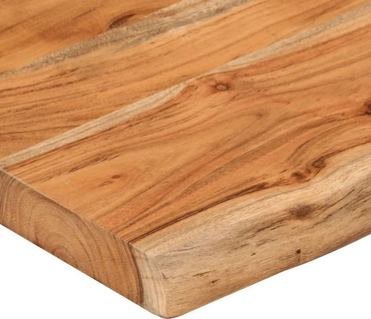Wandregal Live Edge Kaffee 120x20x2.5cm