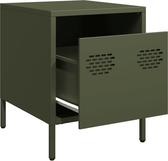 Metal Bedside Tables Green 2 Pieces 35x39x43.5cm
