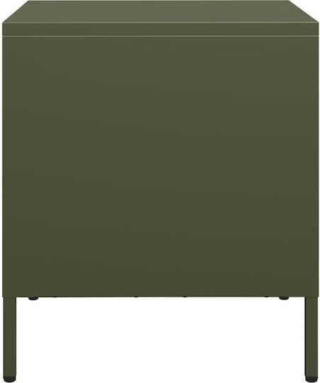 Metal Bedside Table Green 35x39x43.5cm