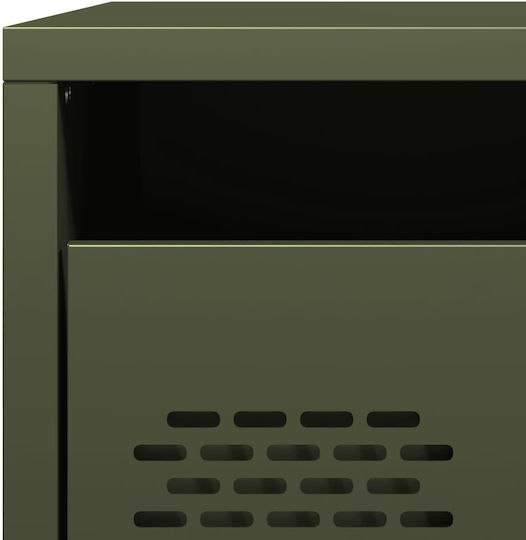 Metal Bedside Tables Green 2 Pieces 35x39x43.5cm