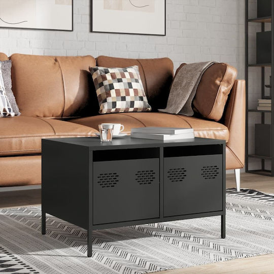 TV-Ständer Aus Metall Schwarz M68xP50xH43.5cm
