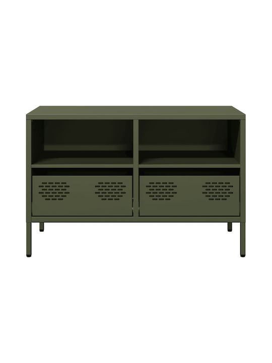 vidaXL TV-Ständer Metall Limette M68xT39xH43.5cm