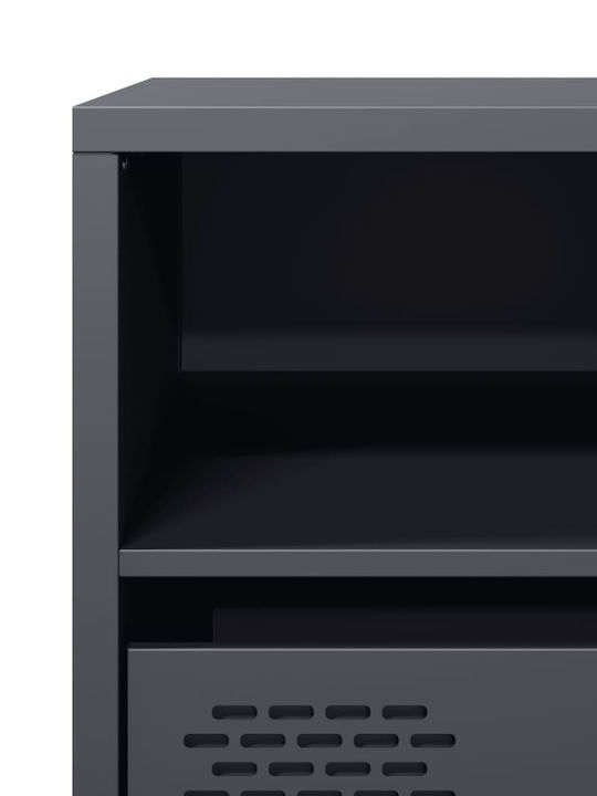 Έπιπλο Τηλεόρασης Μεταλλικό Ανθρακί Μ68xΠ39xΥ43.5cm