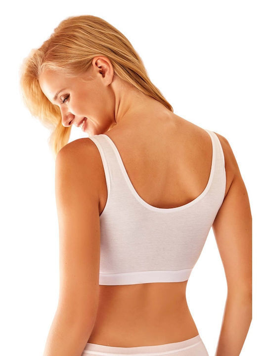 Helios Women's Bra without Padding White