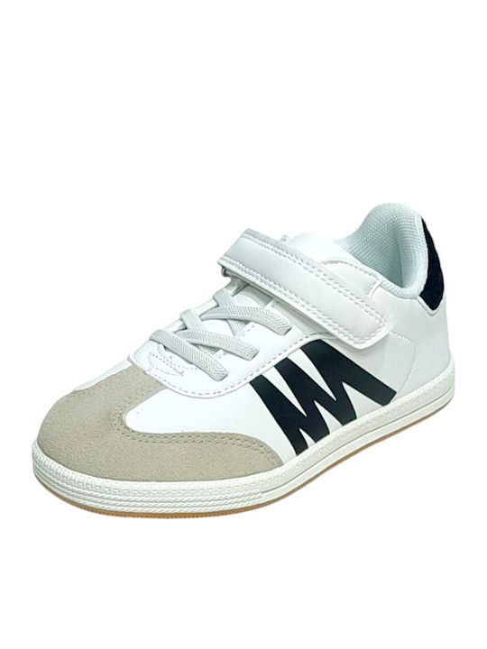 Παιδικά Sneakers με Σκρατς Λευκά