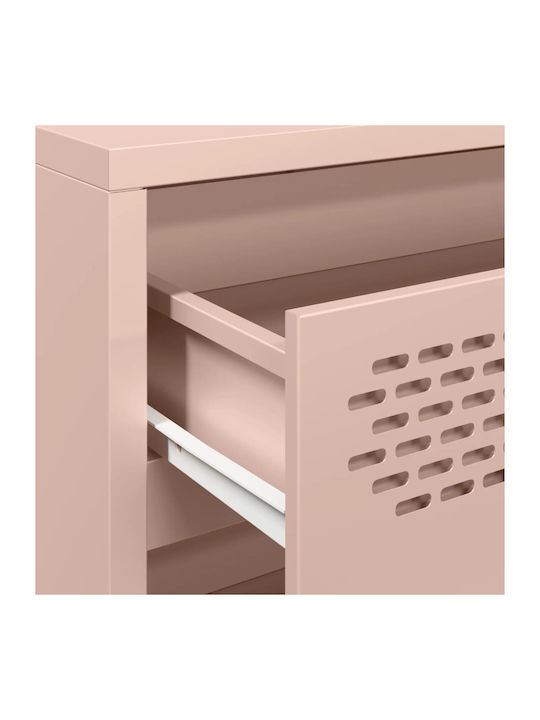Comoda pentru Dormitor Metalică cu 4 sertare Pink 68x39x73.5buc