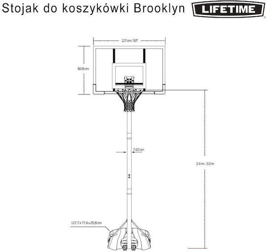 Lifetime Brooklyn 90981 Μπασκέτα με Βάση