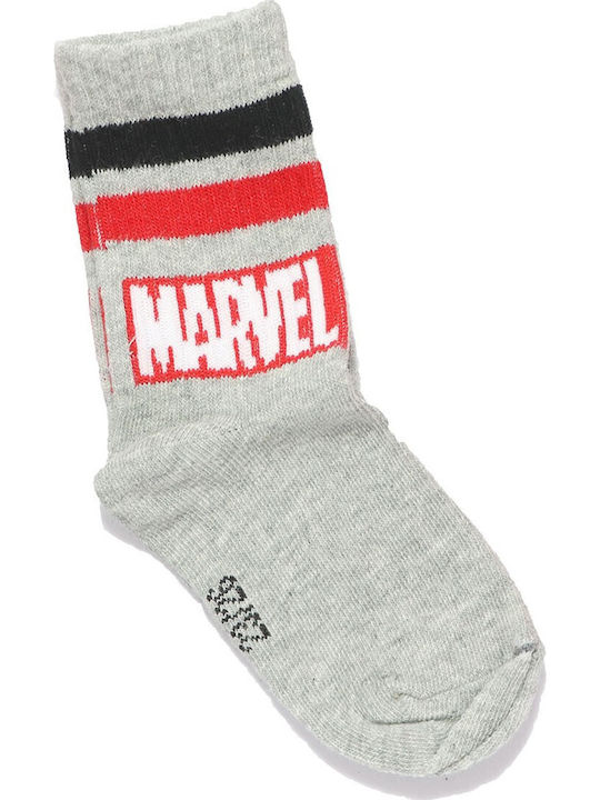 Marvel Παιδικές Κάλτσες Αθλητικές Μαύρες 3 Ζευγάρια